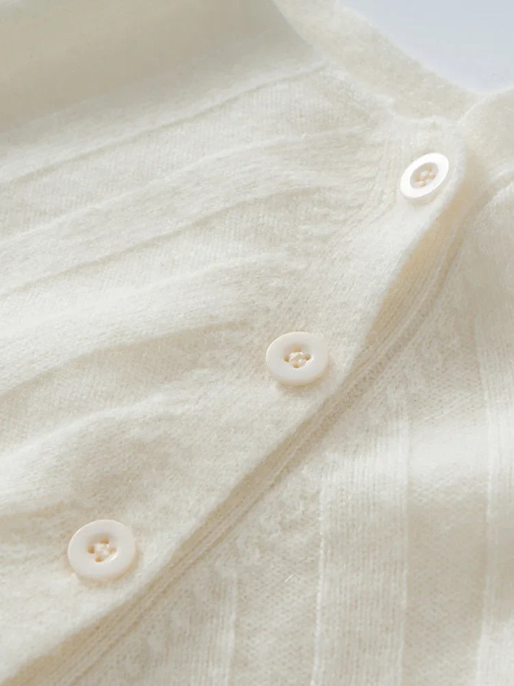 Womens Ribbed Sweater | Shoulder Button Knit Top