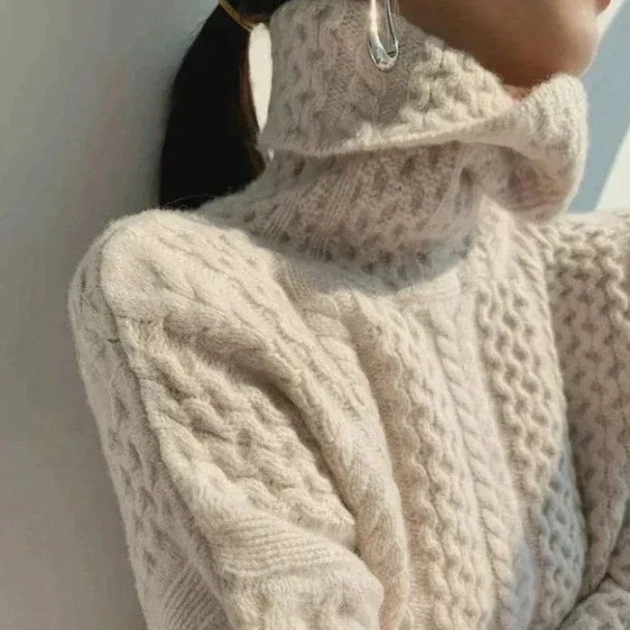 Women’s Turtleneck Sweater | Relaxed Soft Knit Design