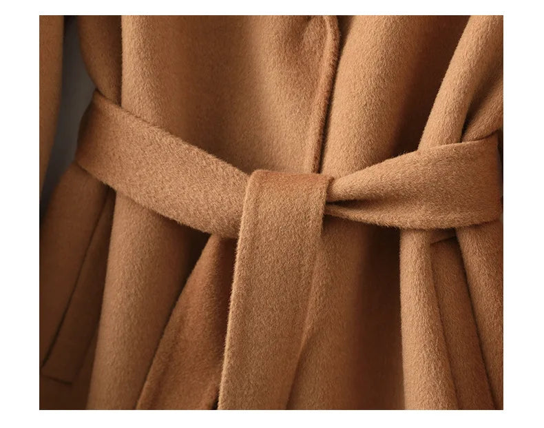 Womens Belted Coat | Midi Length Winter Style