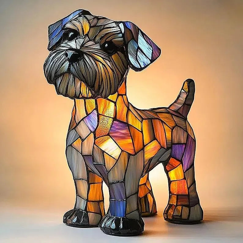 Decorative Dog Table Lamp Colourful Fantasy Accent Lighting