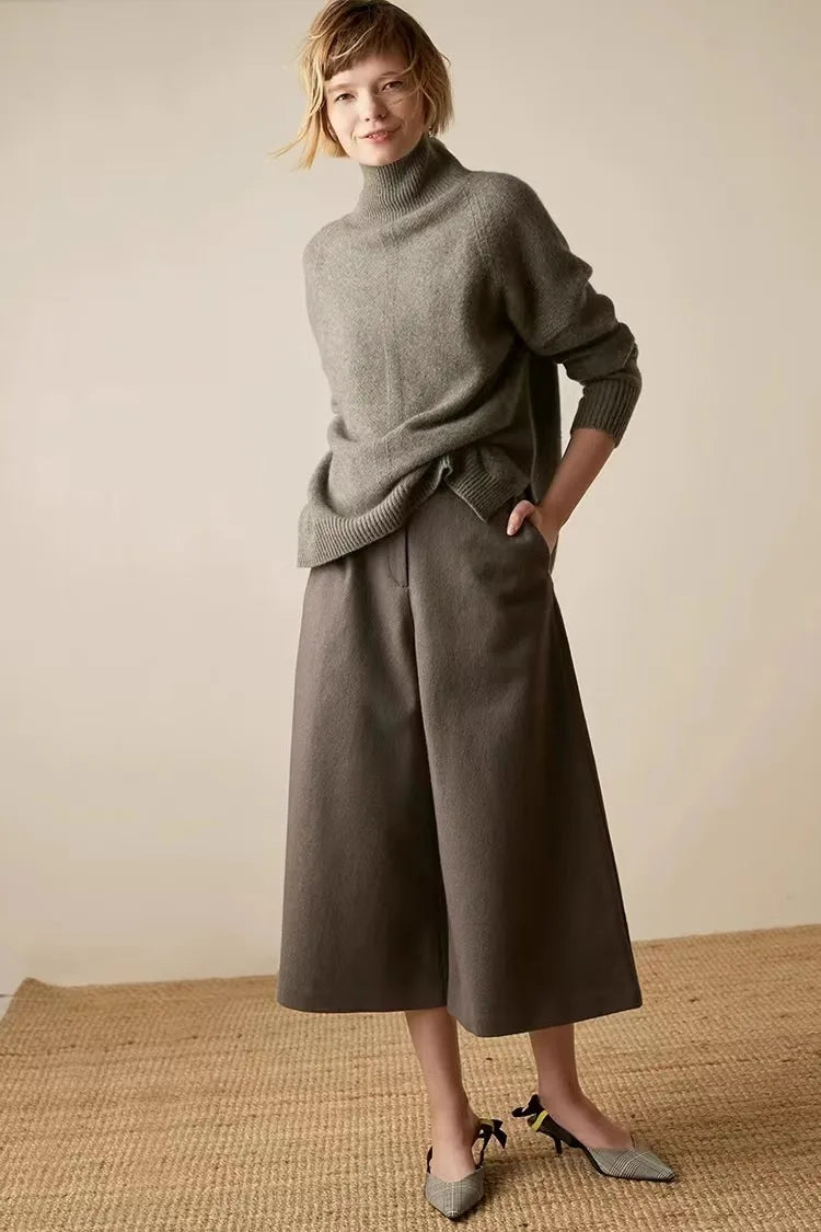 Womens Oversized Turtleneck | Relaxed Winter Knit