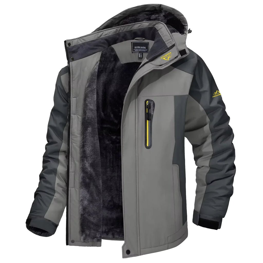 Mens Winter Hooded Jacket | Multi Pocket