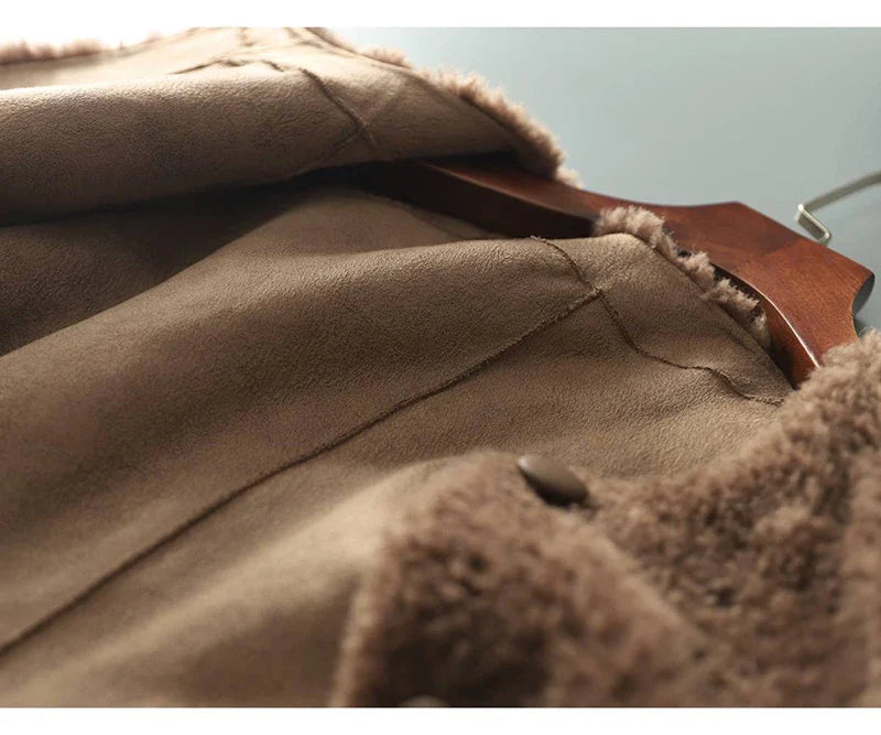 Womens Winter Coat | Textured Button Front Style