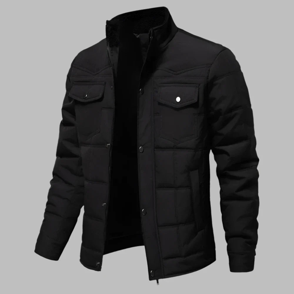 Mens Quilted Short Jacket | Lined Interior