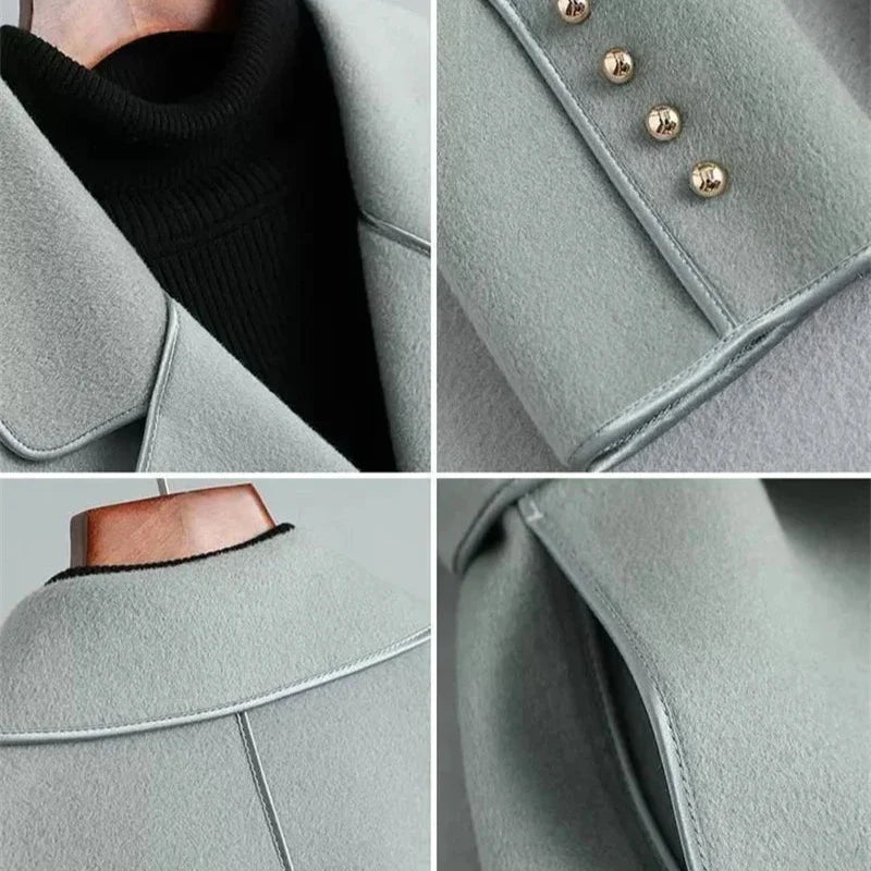 Womens Long Belted Coat | Defined Outline