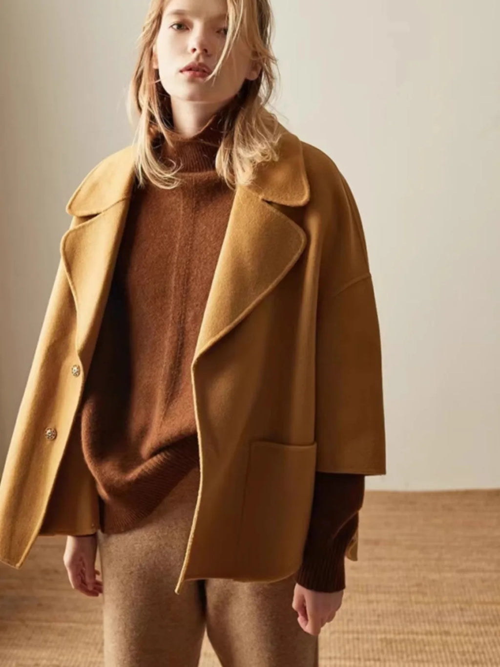 Womens Oversized Turtleneck | Relaxed Winter Knit