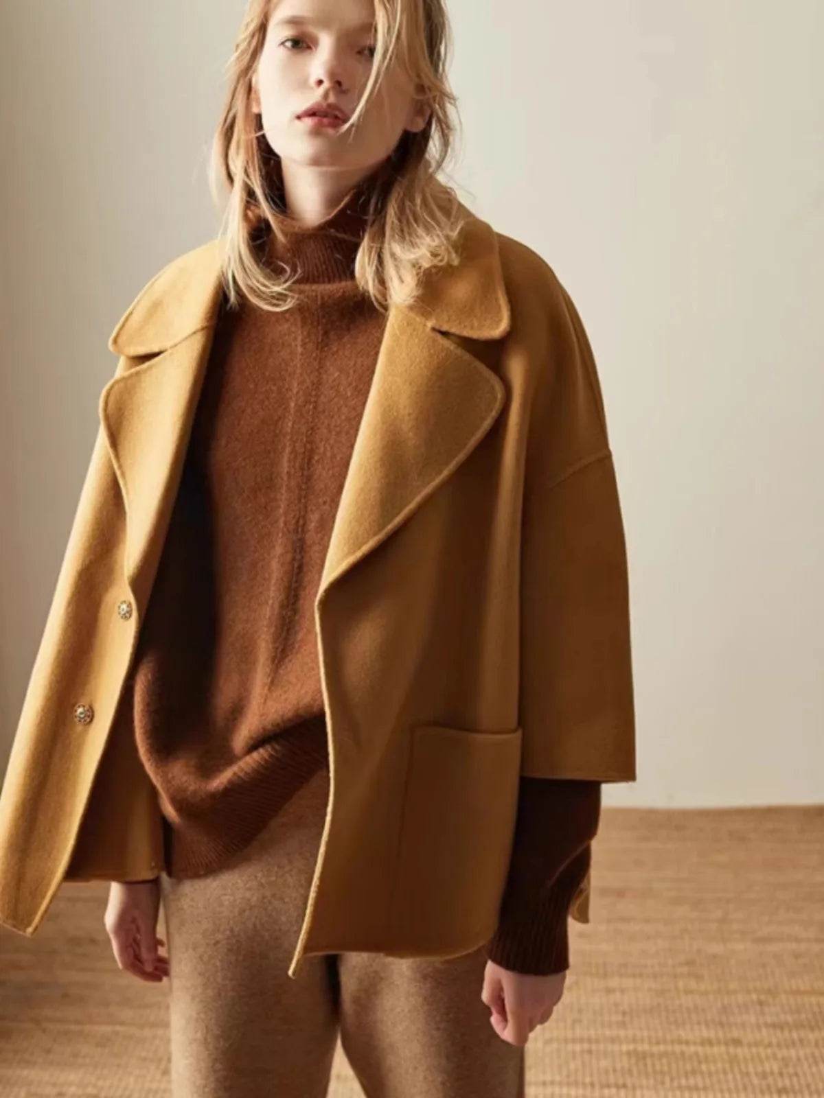 Womens Oversized Turtleneck | Relaxed Winter Knit