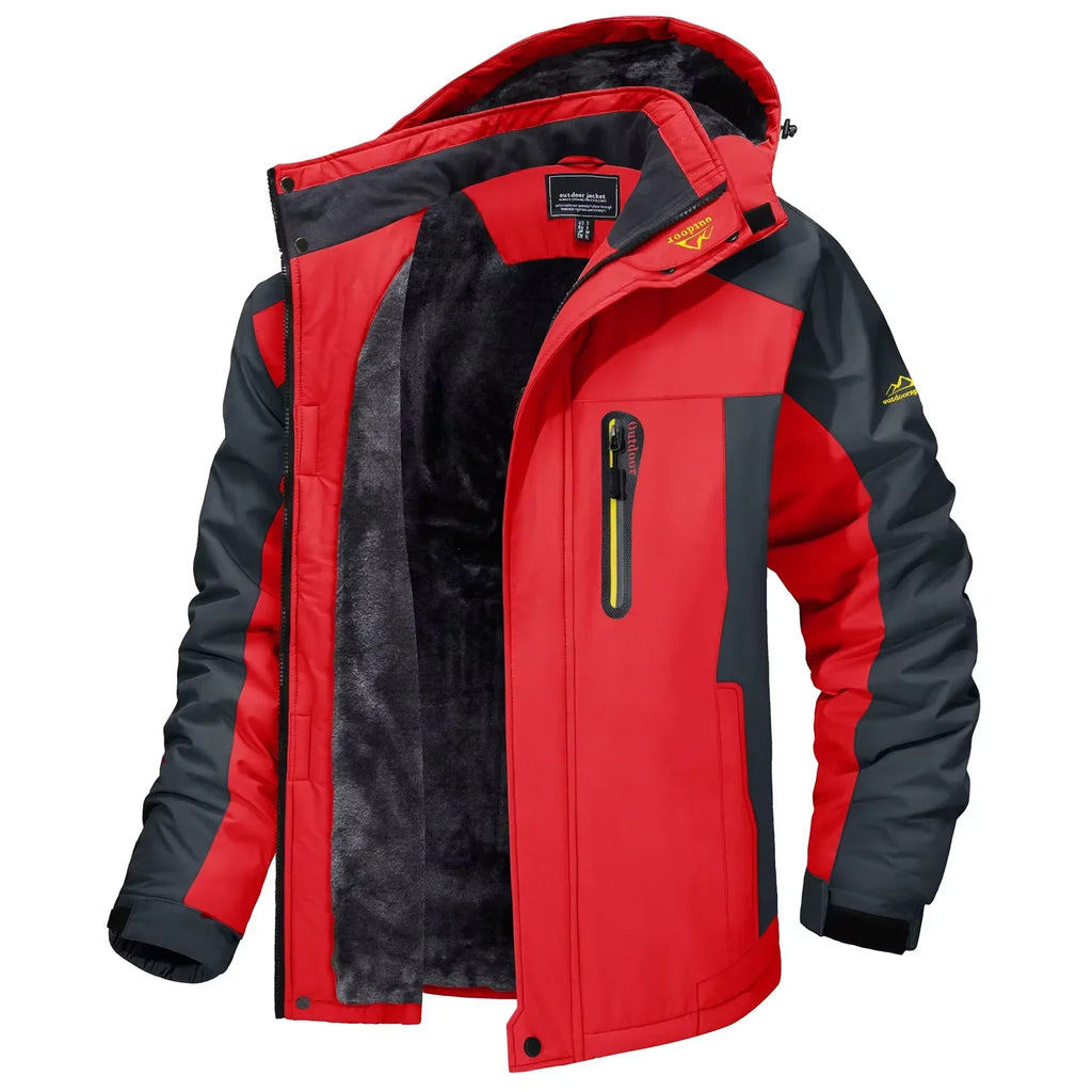 Mens Winter Hooded Jacket | Multi Pocket