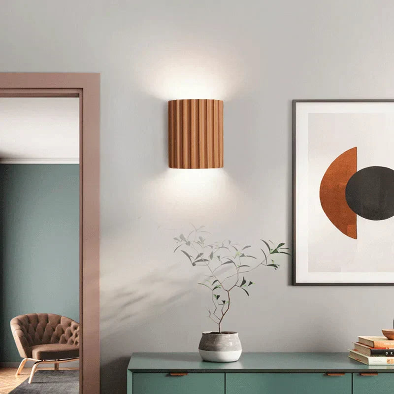 Moderne gerippte Wandleuchte Minimalistische skandinavische Wandbeleuchtung