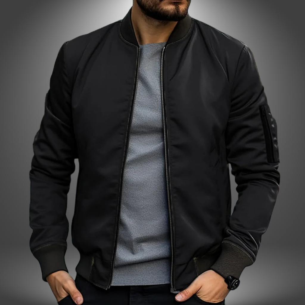 Men’s Winter Bomber Jacket Long Sleeve | Weatherproof Arm Pocket