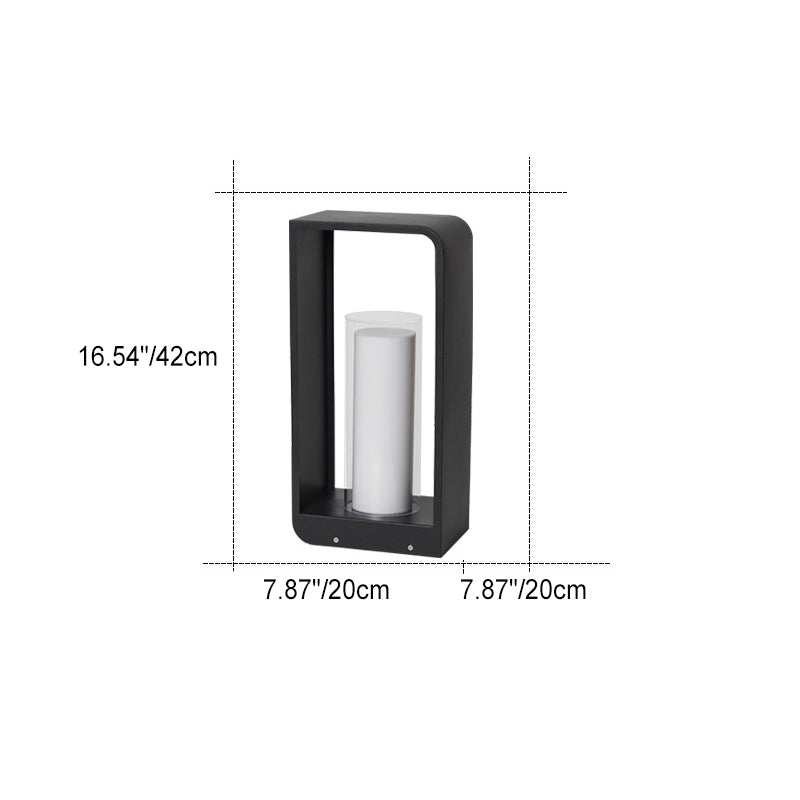 Outdoor LED Path Light Contemporary Square Garden Lighting