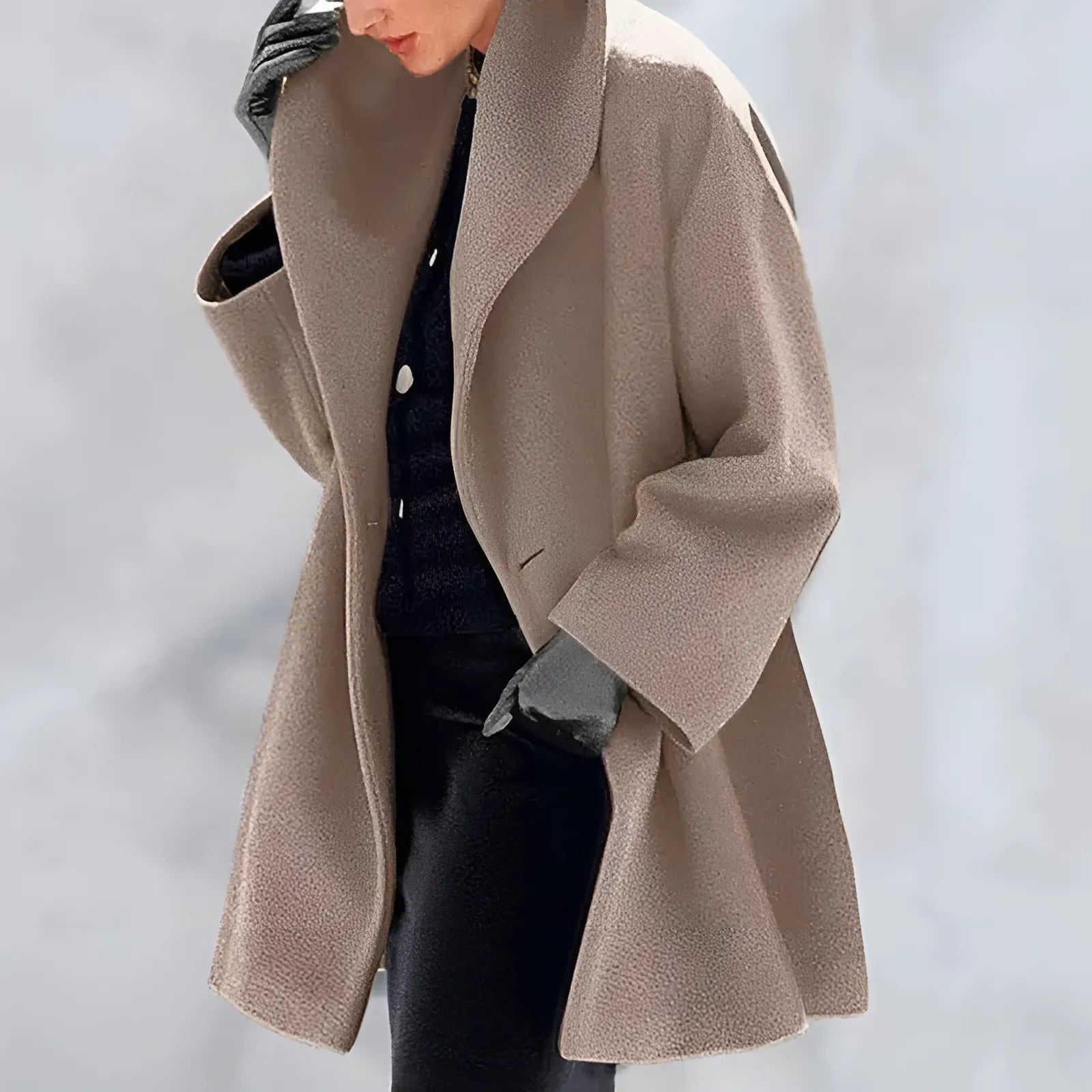 Womens Belted Trench Coat | Long Sleeve Winter Style