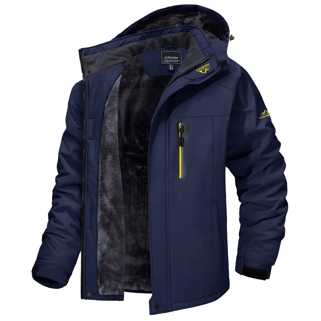 Mens Winter Hooded Jacket | Multi Pocket