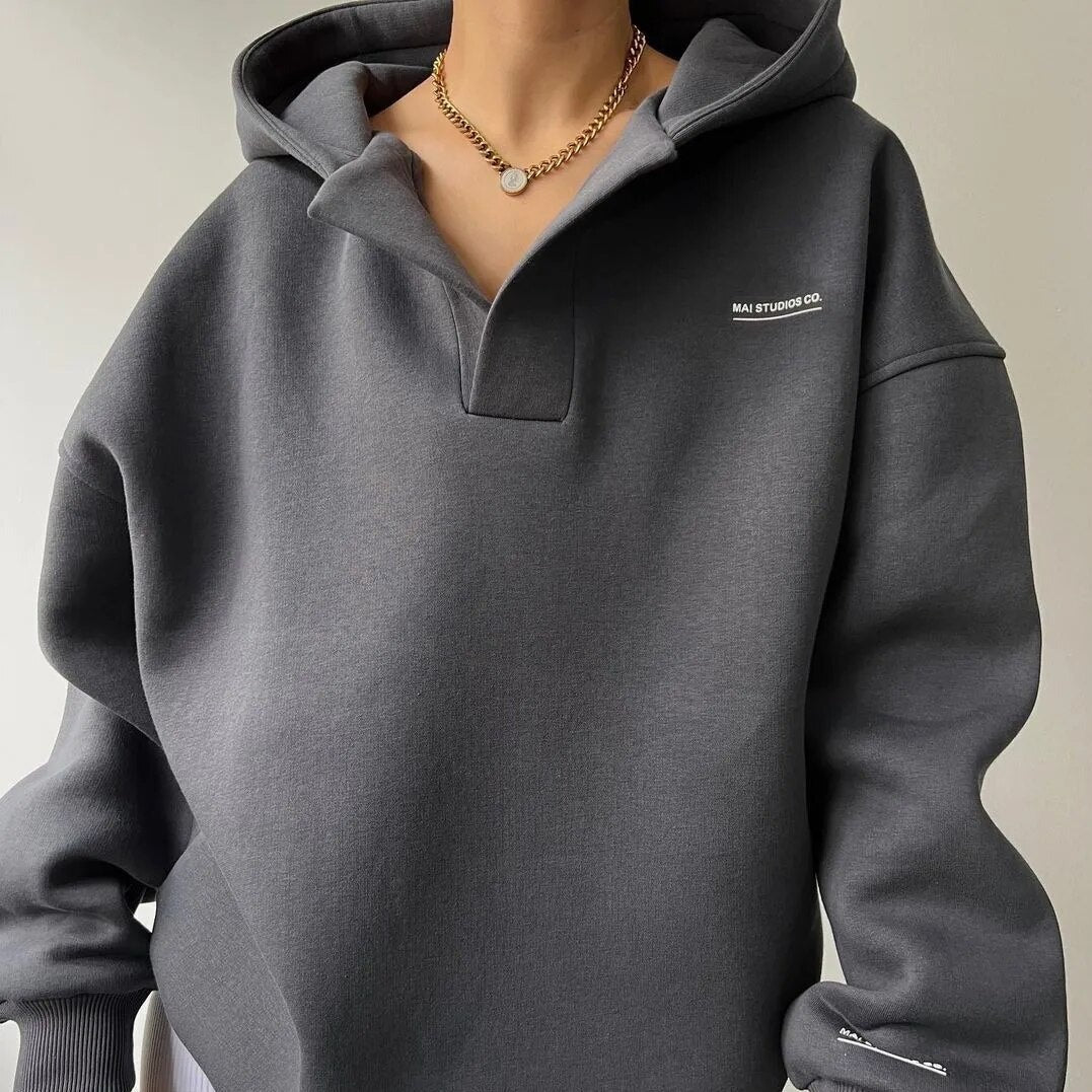 Womens Casual Hooded Sweatshirt | Winter Loose Fit