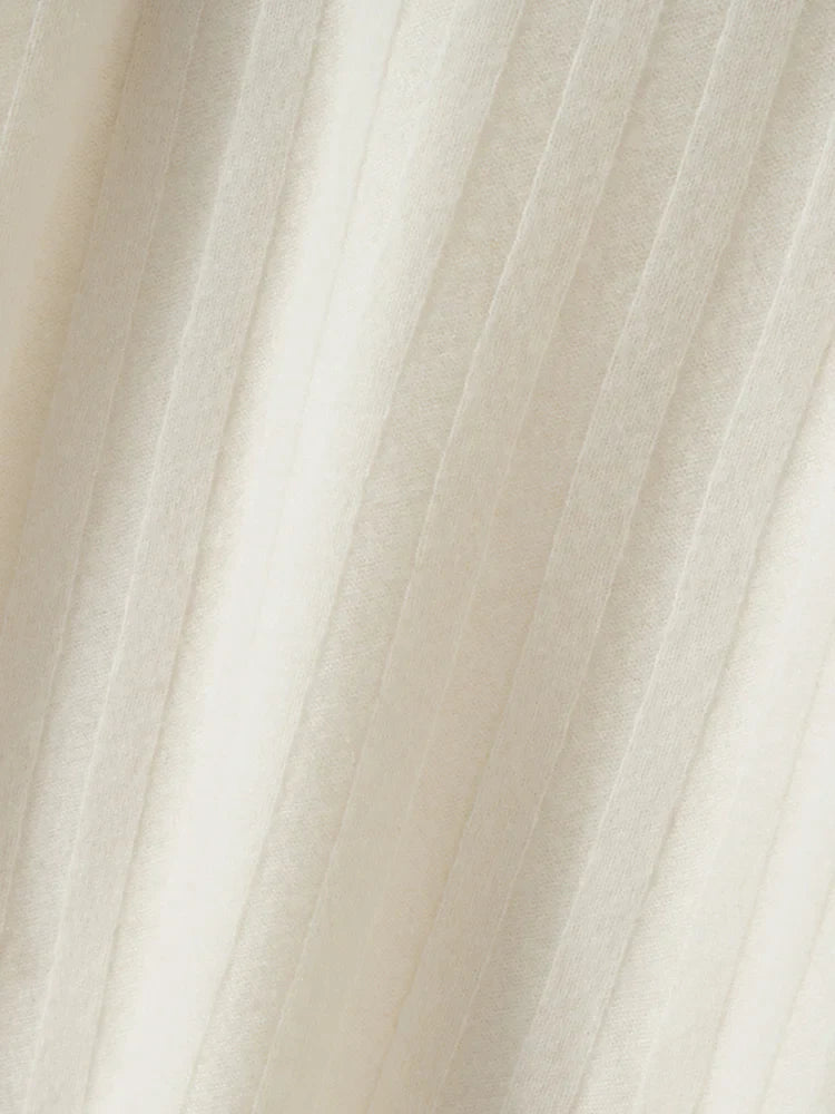 Womens Ribbed Sweater | Shoulder Button Knit Top