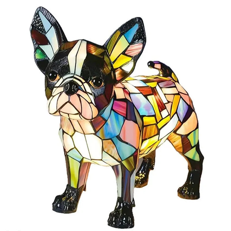 Decorative Dog Table Lamp Colourful Fantasy Accent Lighting