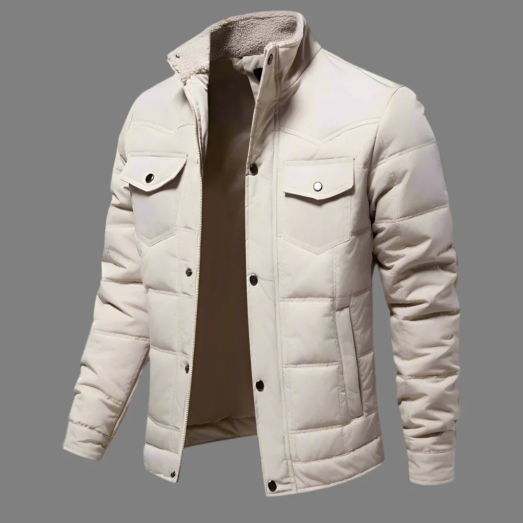 Mens Quilted Short Jacket | Lined Interior