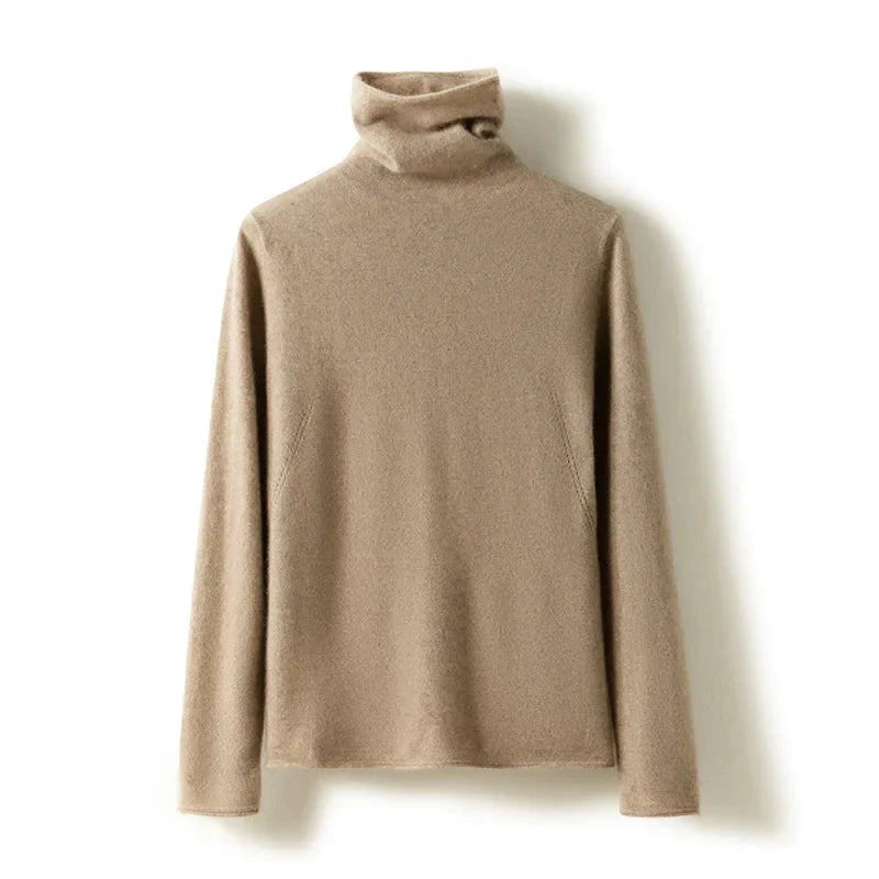 Women’s Ribbed Knit Turtleneck Top | Long Sleeve