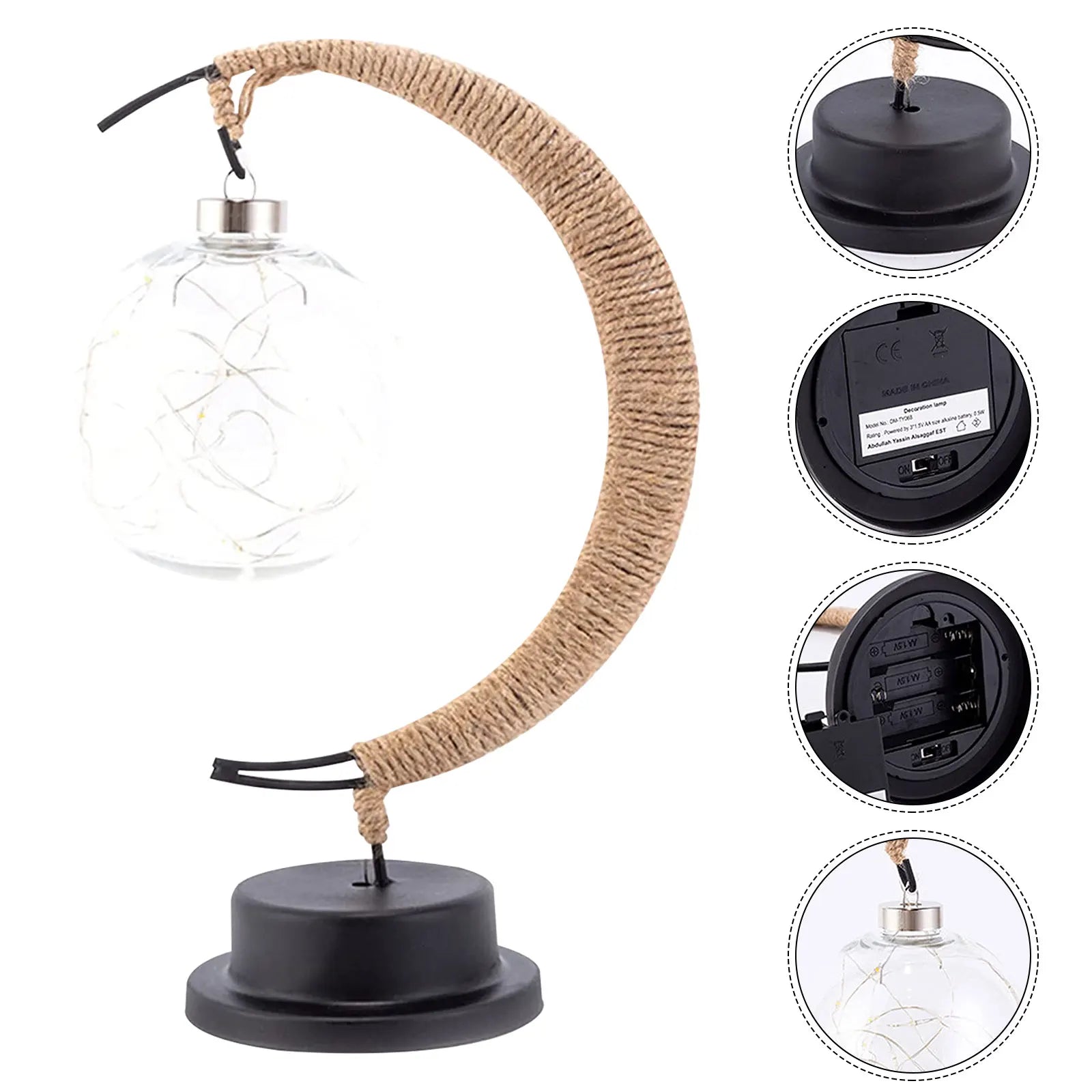 Mondförmige Tischlampe Weiches Stimmungslicht LED Dekoratives Licht