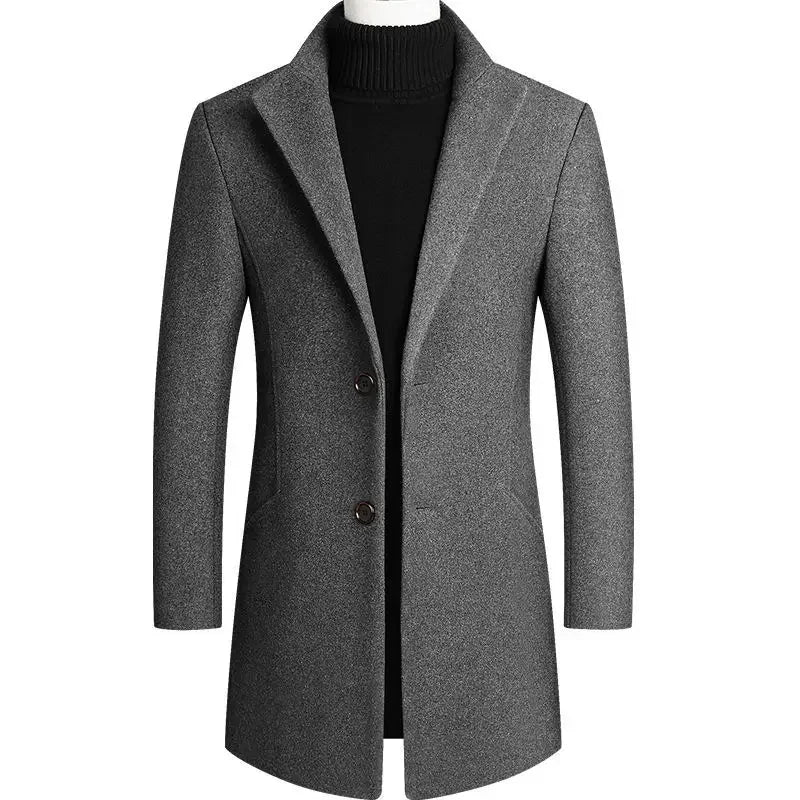 Mens Single Breasted Winter Coat | Formal Season Style