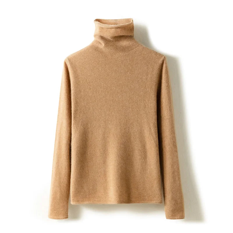 Women’s Ribbed Knit Turtleneck Top | Long Sleeve