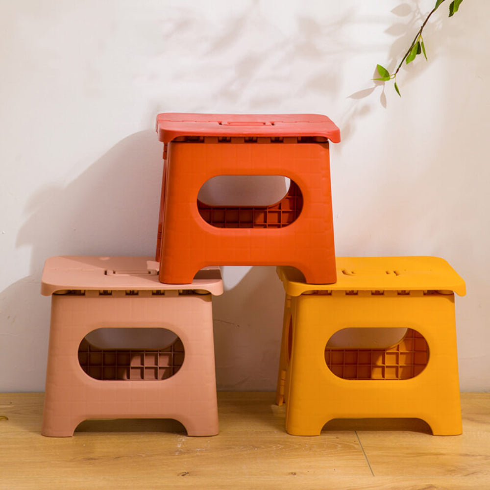 Foldable Step Stool with Carry Handle for Home and Travel