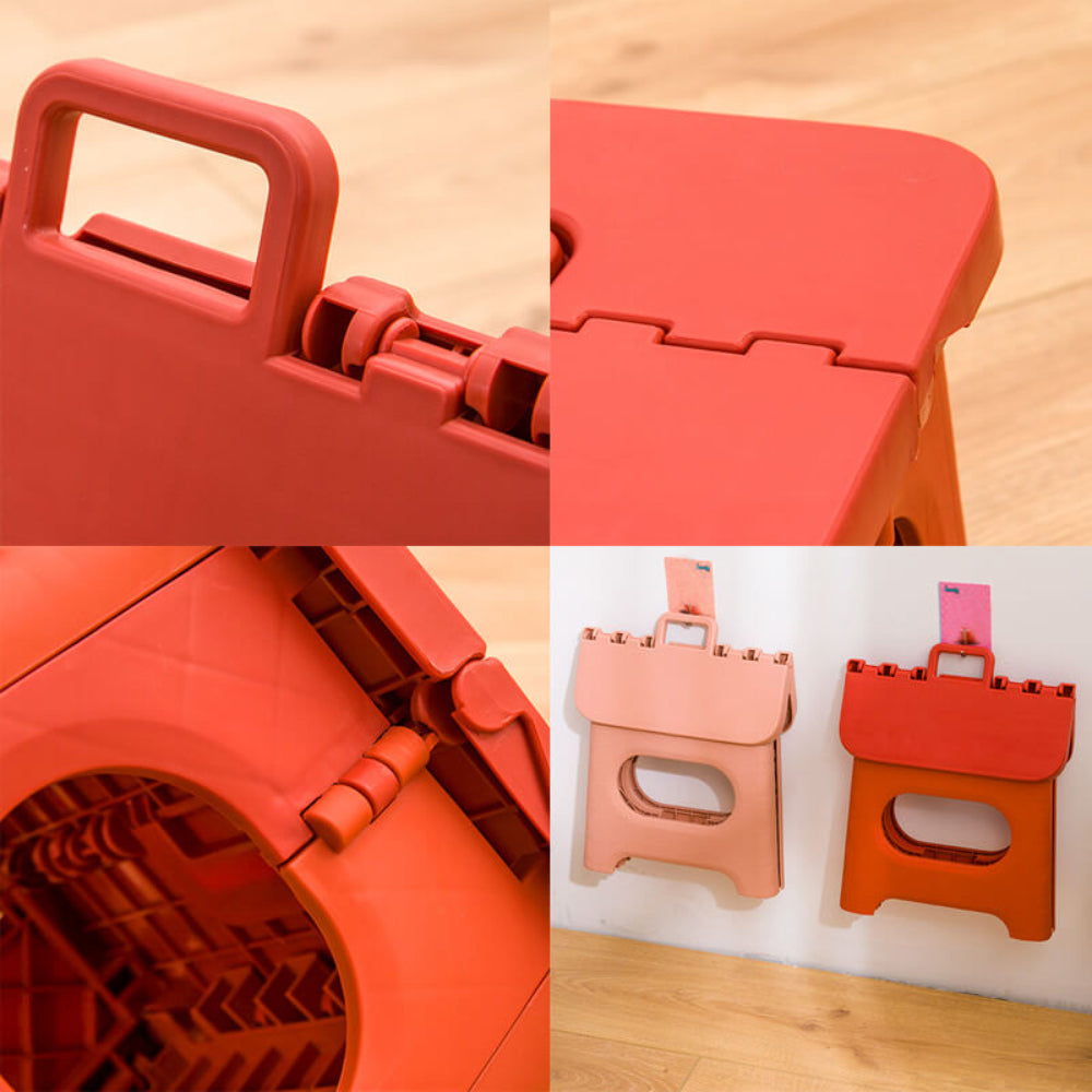 Foldable Step Stool with Carry Handle for Home and Travel