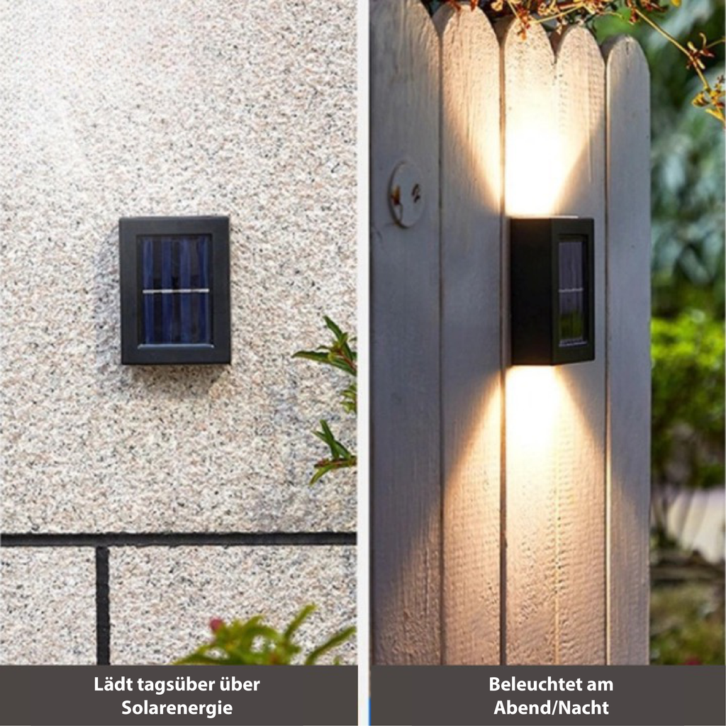Außen-Solar-Wandlampe Automatisches LED-Gartenlicht