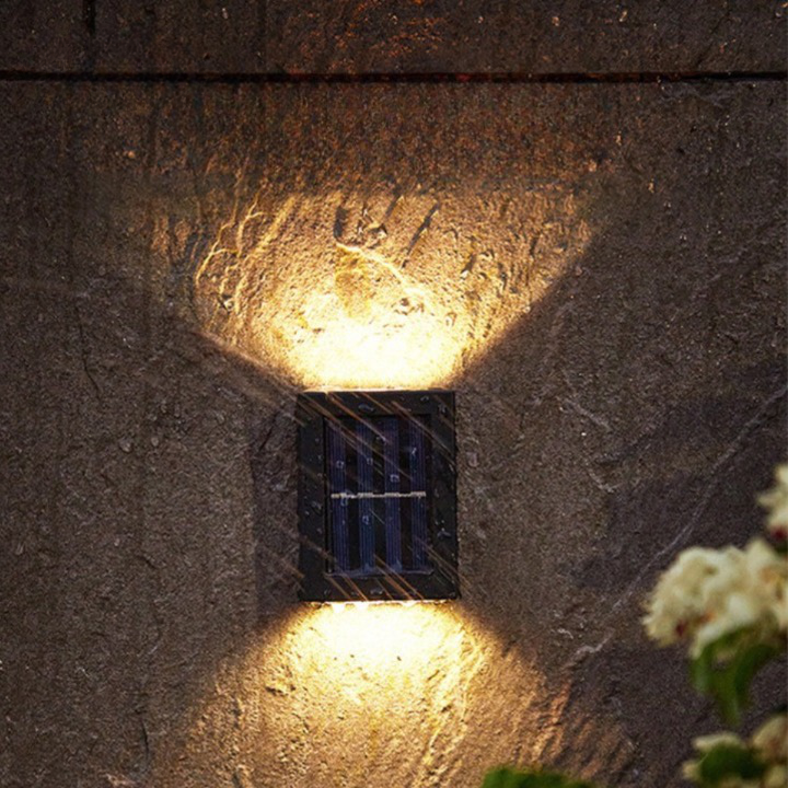 Außen-Solar-Wandlampe Automatisches LED-Gartenlicht
