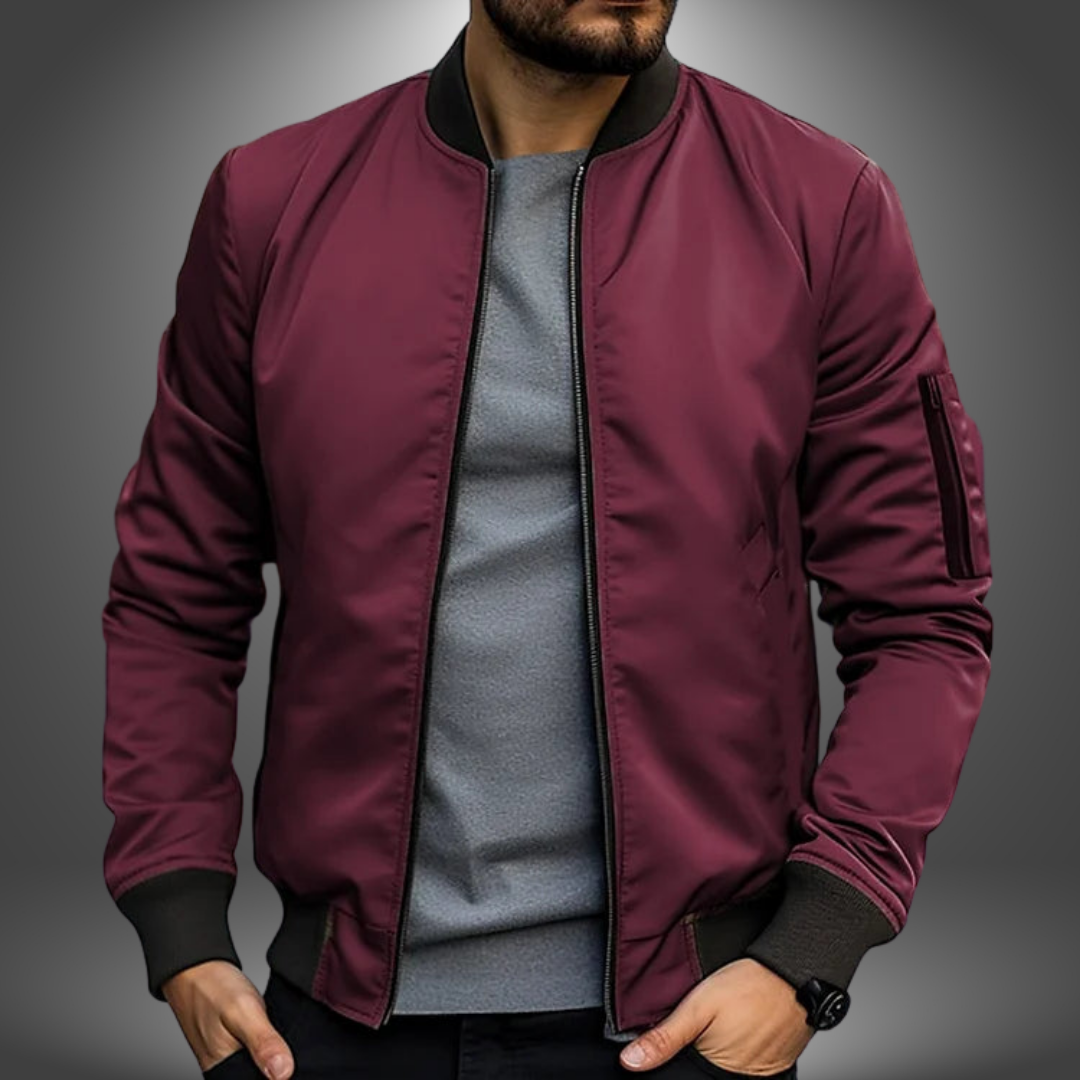 Men’s Winter Bomber Jacket Long Sleeve | Weatherproof Arm Pocket