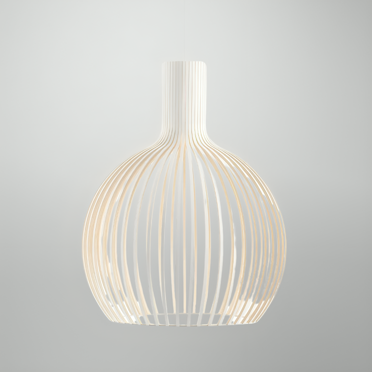 Adjustable Hanging Woodwork Pendant Light for Indoor Spaces