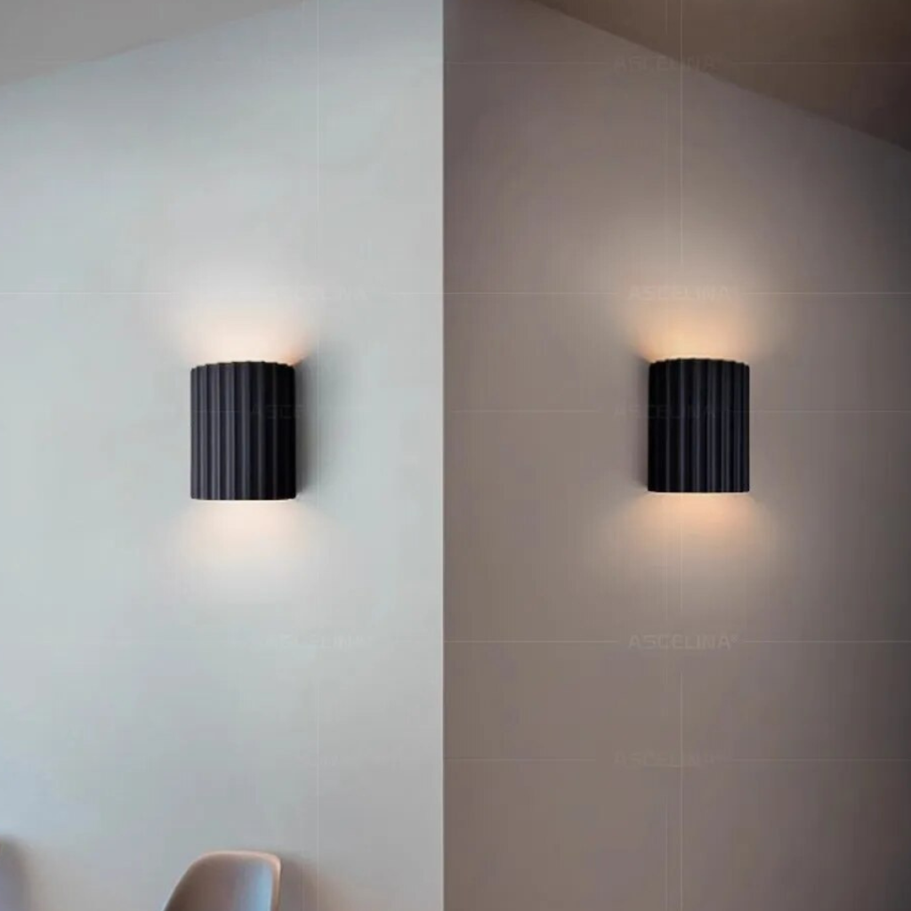 Moderne gerippte Wandleuchte Minimalistische skandinavische Wandbeleuchtung