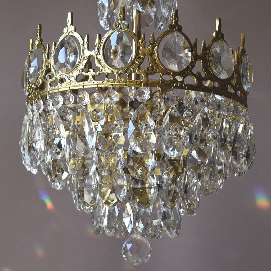 Aurelia Brass Crystal Chandelier