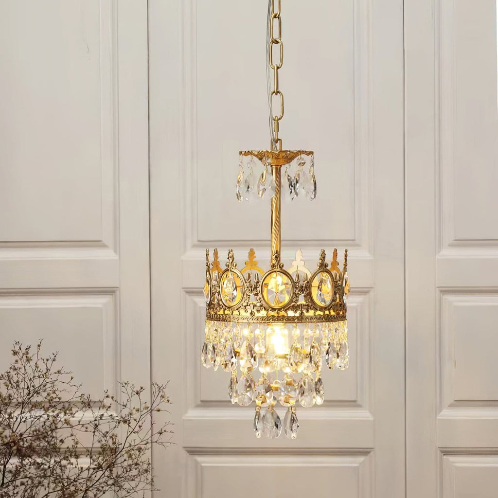 Aurelia Brass Crystal Chandelier