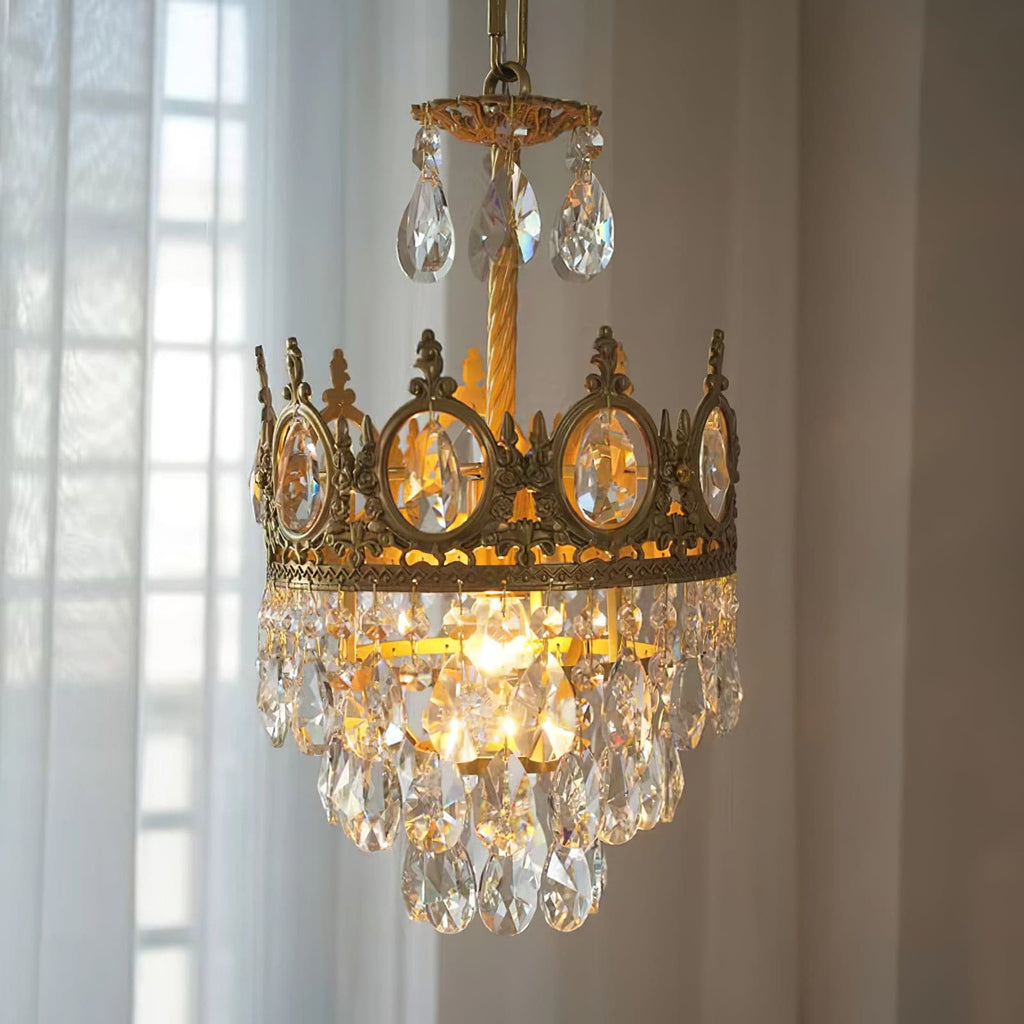 Aurelia Brass Crystal Chandelier