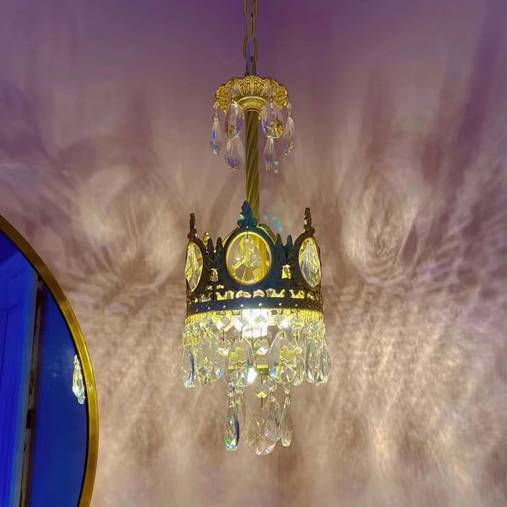 Aurelia Brass Crystal Chandelier