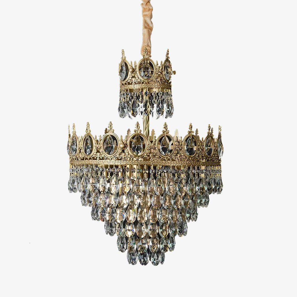 Aurelia Brass Crystal Chandelier