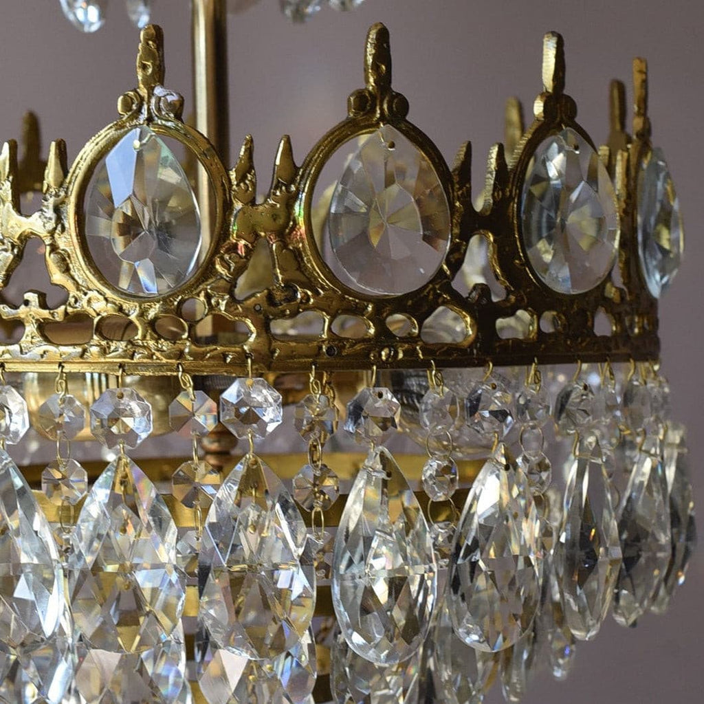 Aurelia Brass Crystal Chandelier