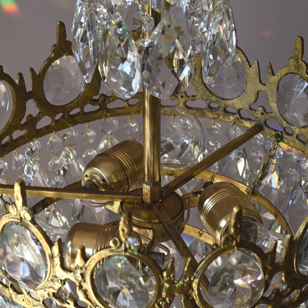 Aurelia Brass Crystal Chandelier
