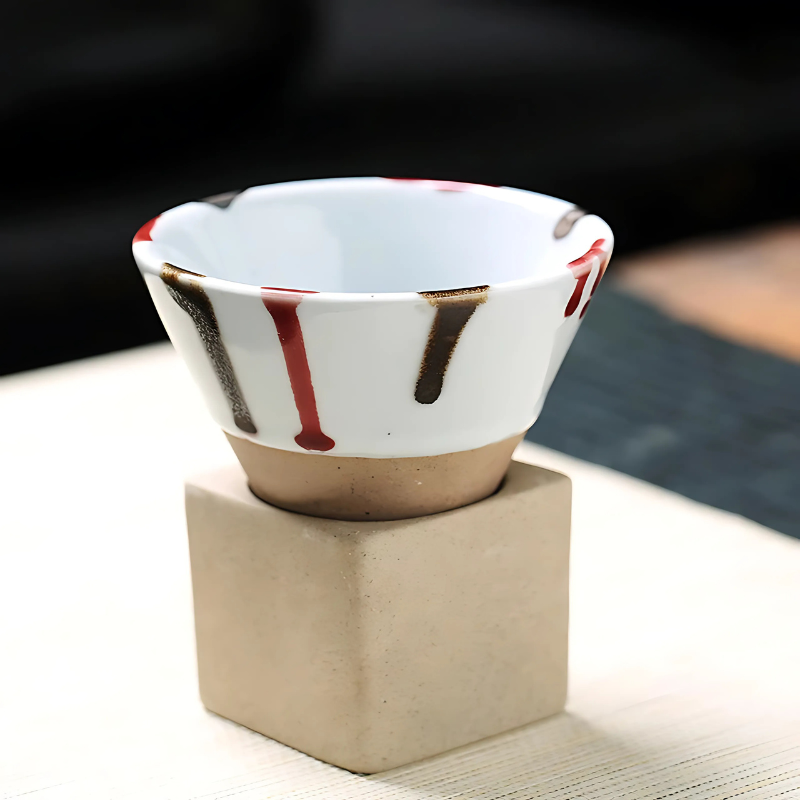 Traditionelles japanisches Kaffeetassen-Set 100ml Kleine Becher Duo