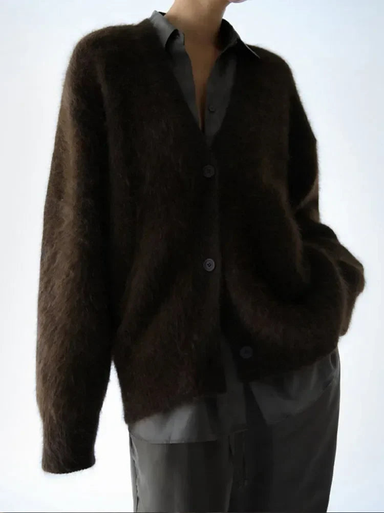 Womens Knit Cardigan | Relaxed Open Front