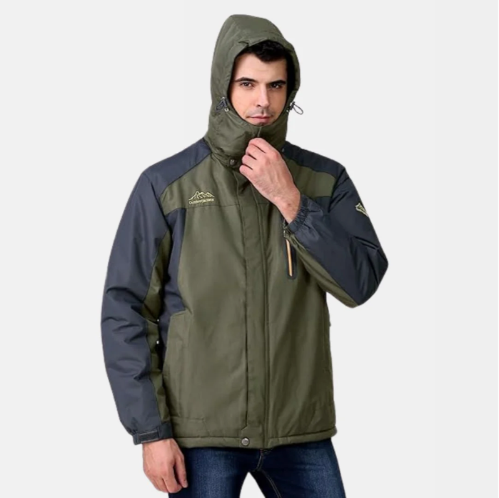 Mens Winter Hooded Jacket | Multi Pocket