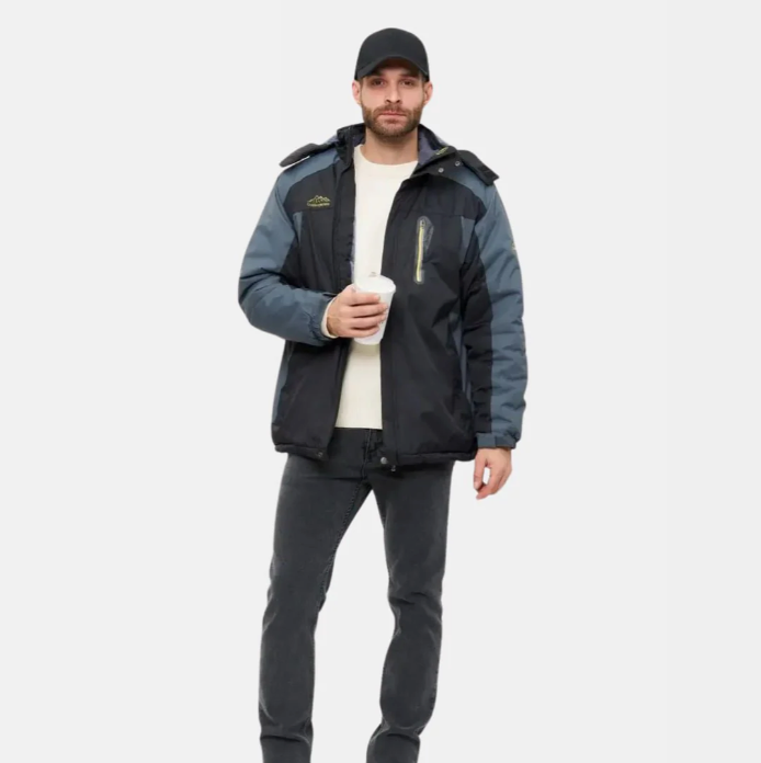 Mens Winter Hooded Jacket | Multi Pocket