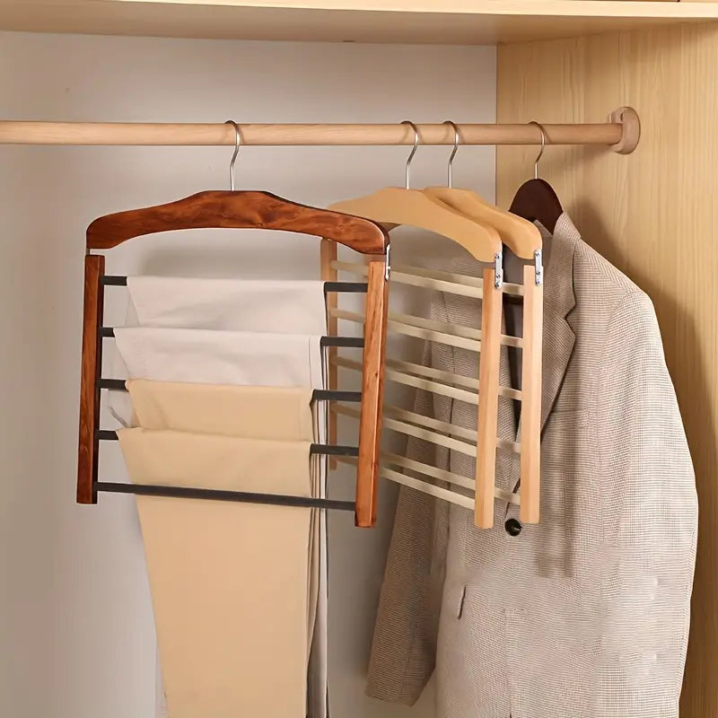 Kleiderbügel für Hosen, gestuft, Mehrfachstangen, Kleidungsorganisator