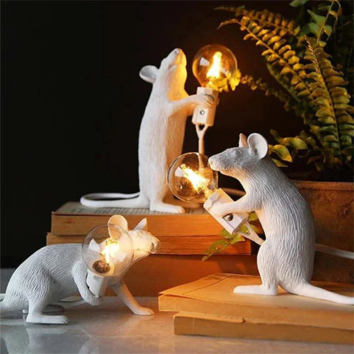 Art Style Mouse Table Lamp LED Decorative Accent Light