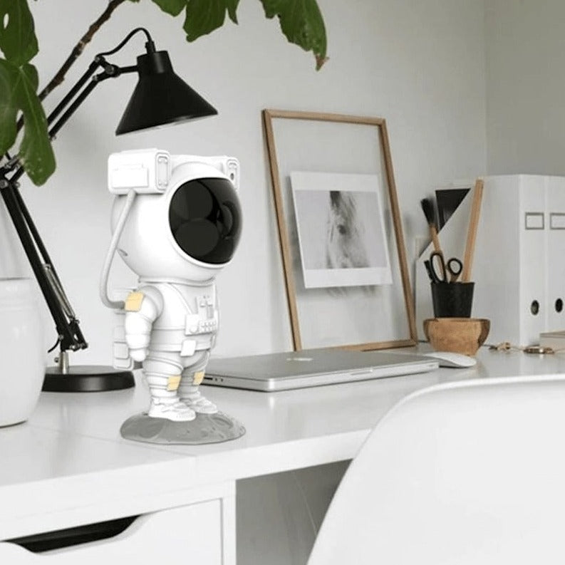 Astronaut Galakse Lysprojektor med Fjernbetjening og Tidsur