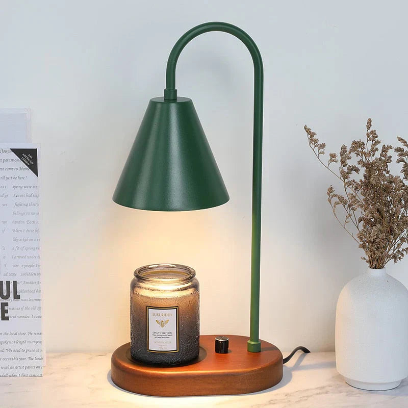 Adjustable Candle Warmer Lamp Flame-Free Ambient Home Lighting