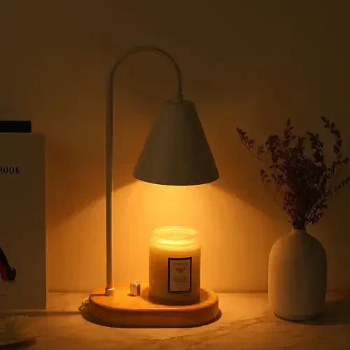 Adjustable Candle Warmer Lamp Flame-Free Ambient Home Lighting