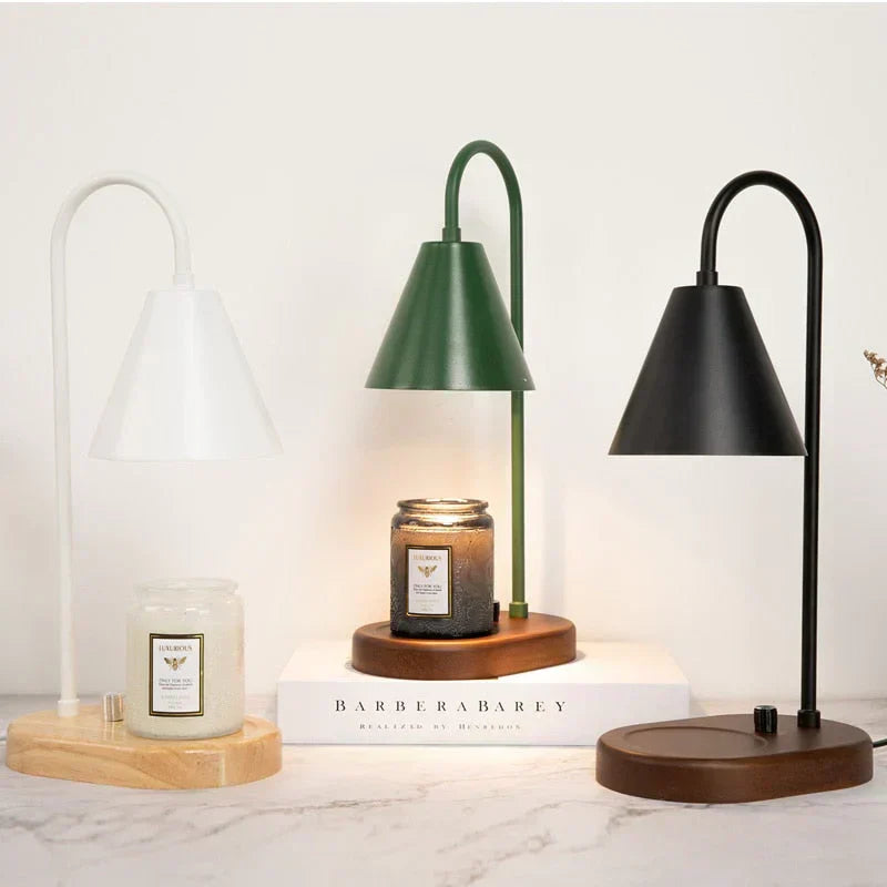 Adjustable Candle Warmer Lamp Flame-Free Ambient Home Lighting