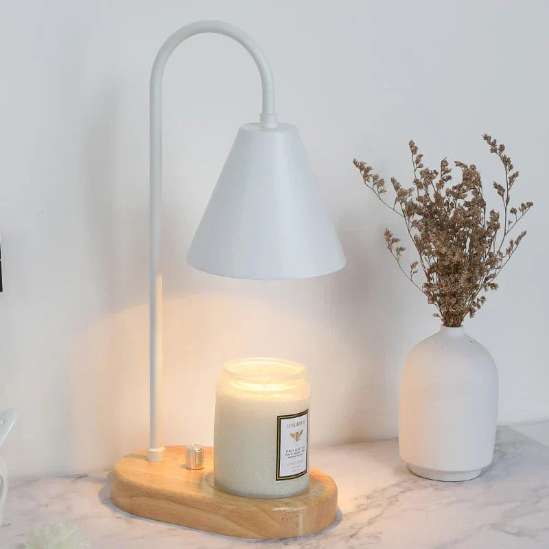 Adjustable Candle Warmer Lamp Flame-Free Ambient Home Lighting